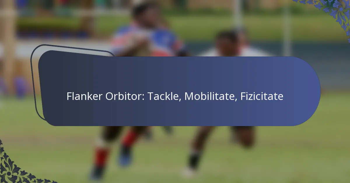 Flanker Orbitor: Tackle, Mobilitate, Fizicitate
