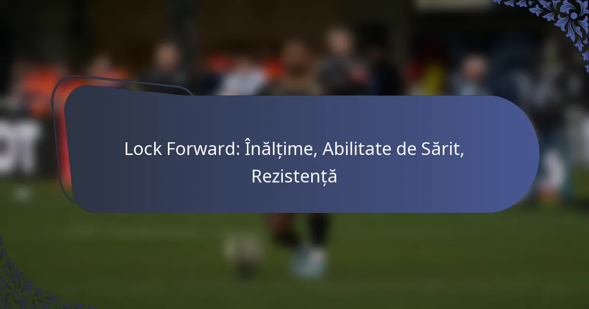 Lock Forward: Înălțime, Abilitate de Sărit, Rezistență