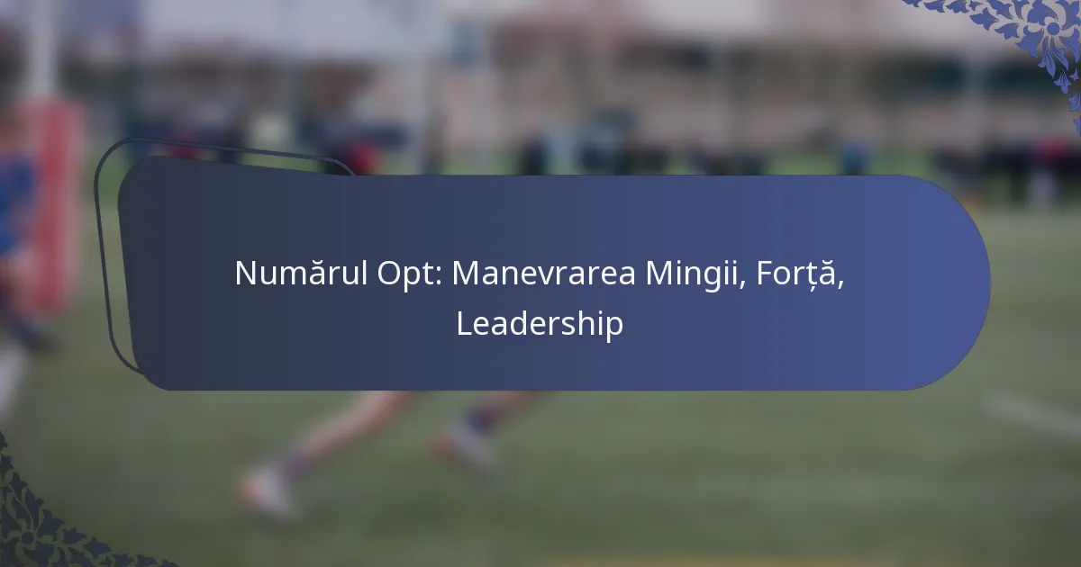 Numărul Opt: Manevrarea Mingii, Forță, Leadership