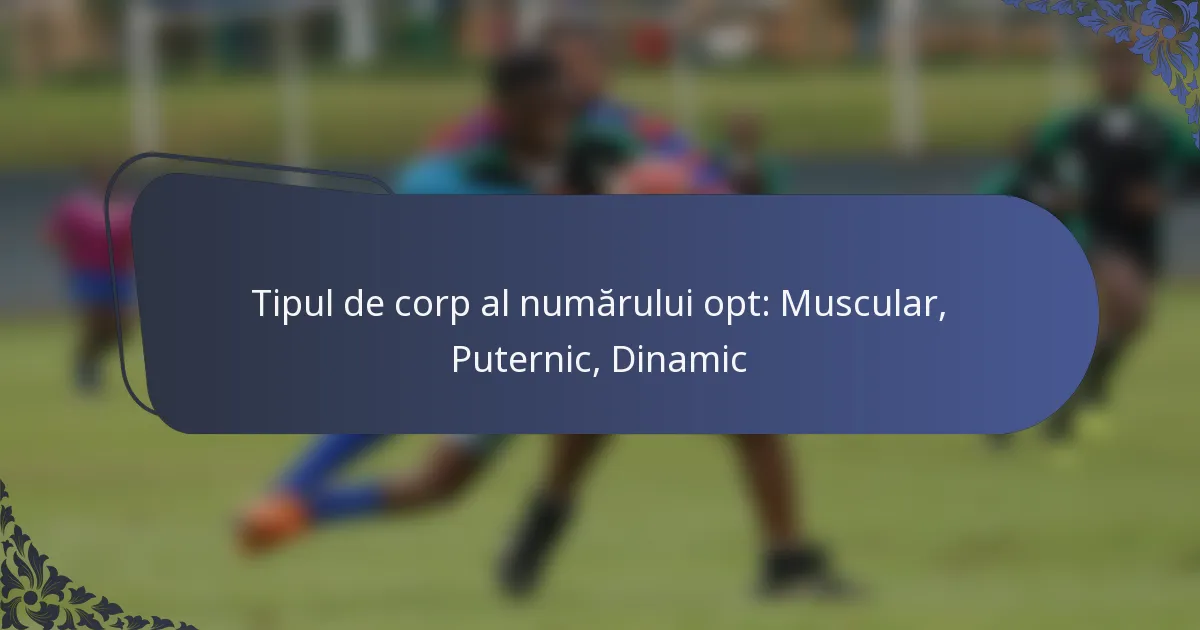 Tipul de corp al numărului opt: Muscular, Puternic, Dinamic